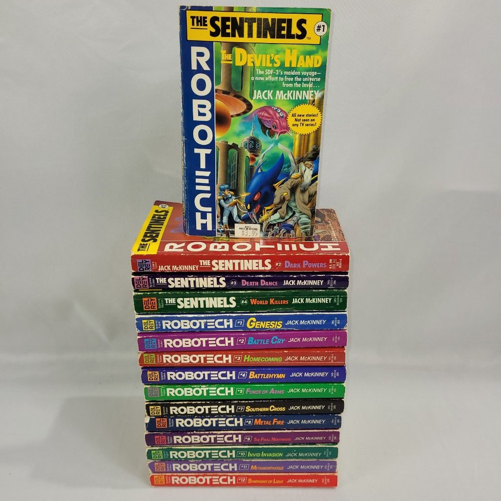 Robotech 17 Book Lot Jack McKinney Sentinels Generation Paperback Books